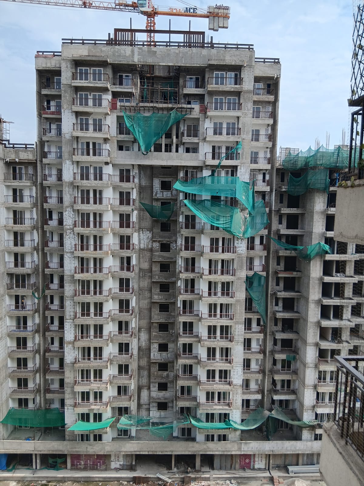 Jun'26 - Ashiana Mulberry Blossom - Tower 5 - External Paint work In-progress