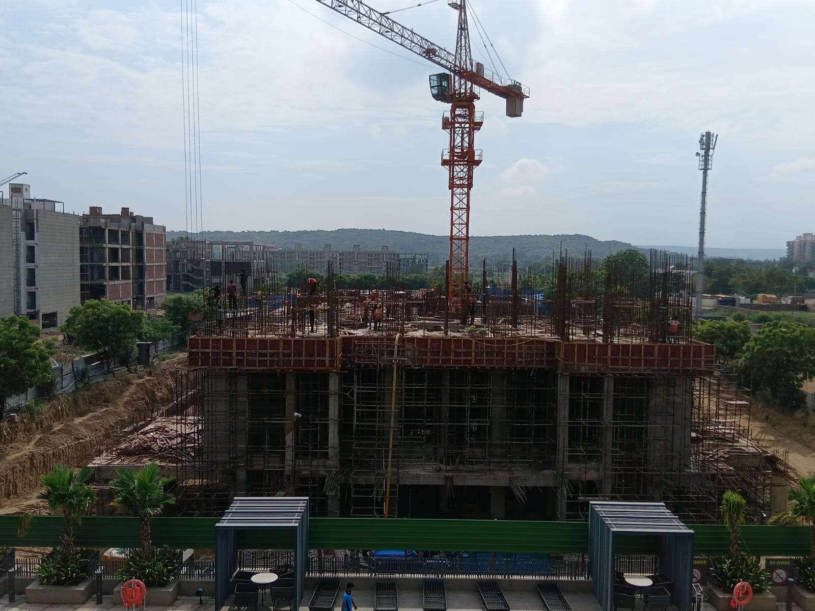 Jun'26 - Ashiana Mulberry Moments - T7 - Ground Floor roof slab in-progress